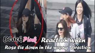 Blackpink burst in laugh when Rose lie down in the rehearsal