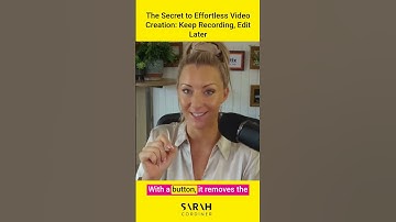 The Secret to Effortless Video Creation: Keep Recording, Edit Later