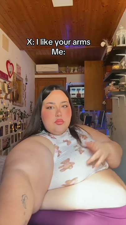 Plus Size Power: Celebrating BBW Beauty with Big Arms! 💖✨ #ssbbw #plussize #shortvideo