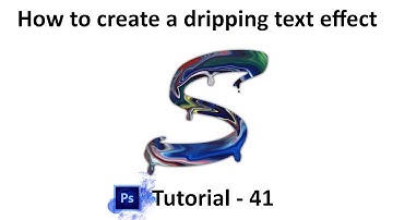 Adobe Photoshop - Tutorial 41(How to create a dripping text effect)🔥🔥🔥