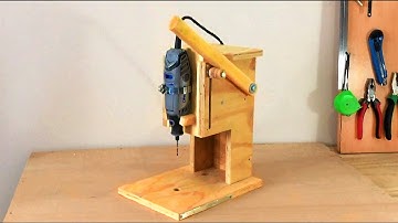 Making a Mini Drill Press - Router Table -Spindle Sander (All in One) Çok Fonksiyonlu Dremel Tezgahı