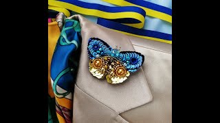 Blue💙 and yellow💛 patriotic brooch pin. Зроблено в Україні. Патріотична брошка 🇺🇦🇺🇦🇺🇦❤️❤️❤️🇺🇦🇺🇦🇺🇦