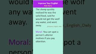 Listen and Practice | The Wolf and the  Sheep |Learn English Through Story| Improve Your English |