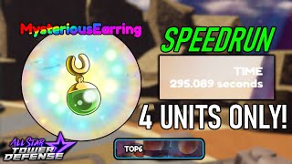How To Solo SPEEDRUN Top 6 Raid (295 Seconds!) | 4 Units Only Needed! | All Star Tower Defense