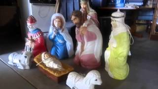 9pc Lighted Christmas Complete Nativity Set. Review http://www.amazon.com/gp/product/B004DYU4C8/ref=as_li_qf_... ...