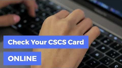 How to Check My CSCS Card Online