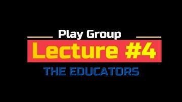 Class Play Group.| Lecture #4| Haruf-e-Tahaji | Aneela Amjad