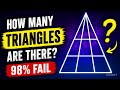 How Many Triangles Can You Find? 🤯 Most People Fail!