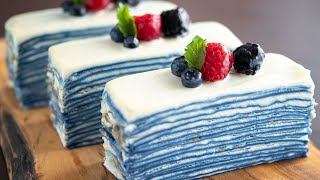 ASMR Cooking / How to make Summer Mille-Crepe with White Chocolate Cream screenshot 5