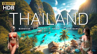 4K HDR | Thailand 2024 Amazing Beautiful Nature Scenery | BANGKOK  PHUKET  KRABI  KOH SAMUI