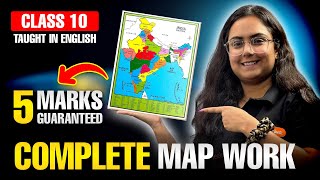 Class 10 SST Complete Map Work 2026 🔥 | 5 Marks Fixed in Class 10 SST Boards | Tanvi Ma'am