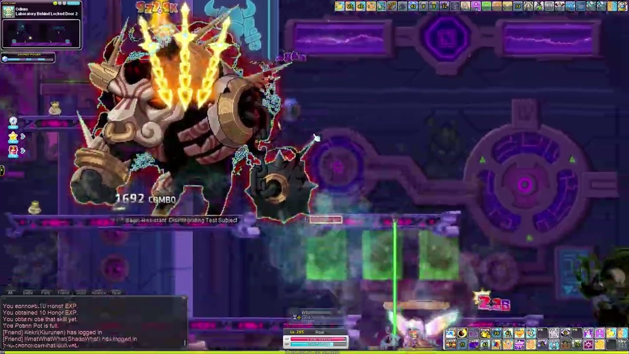 MapleStory EU Reboot Roar Leveling to 286!!!