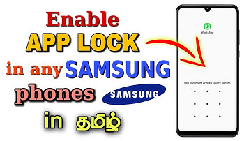 How to enable APP LOCK in any SAMSUNG M31,M21,M11 in Tamil | Set App Lock in all SAMSUNG Phones