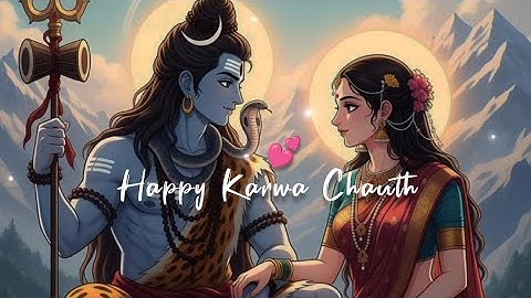 Happy Karwa Chauth Whatsapp Status 2025💕|Karwa Chauth Song Status😍|Karwa Chauth Shiv Parvati Status🩷