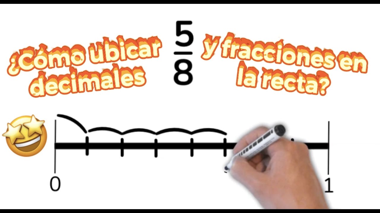 Cómo ubicar FRACCIONES y DECIMALES en la Recta Numérica | Explicado en