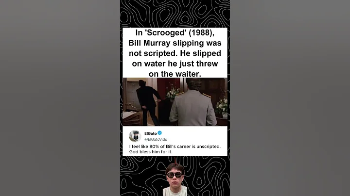 In Scrooged (1988), Bill Murray Tripped Accidentally.