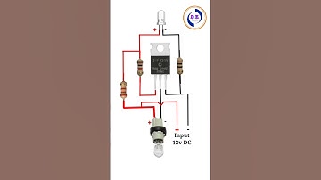 Dc 12v bulb Flashing Circuit // IRF3205 MOSFET #shorts #electric #irf3205 #circuit