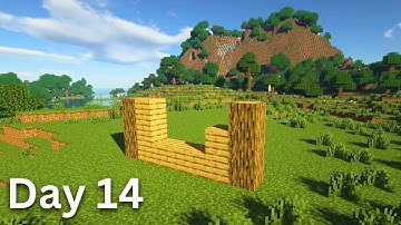 Building a house but only adding one block a day (Day 14)
