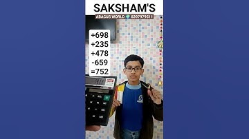 Abacus Kids 3 Digits Addition & Subtraction Amazing Practice Video #learn #maths #skills #shorts