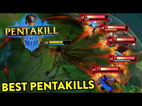 BEST PENTAKILLS OF 2022 (Katarina 1v5, Fiddlesticks 5 Man Ult, 4 Attack Speed Varus...)