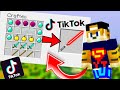 👉Probamos los MEJORES LIFE HACKS que funcionan de TIK TOK en MINECRAFT😱