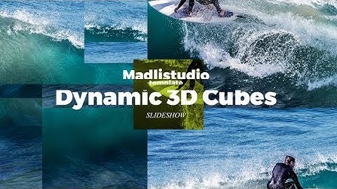 Dynamic 3D Cubes Slideshow | After Effects Template | Video Displays