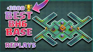Max Builder Hall 6 Best Base +3500 Trophy's | BH6 Best Pushing base