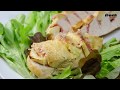 Куриная грудка  запеченная с яблоками и беконом