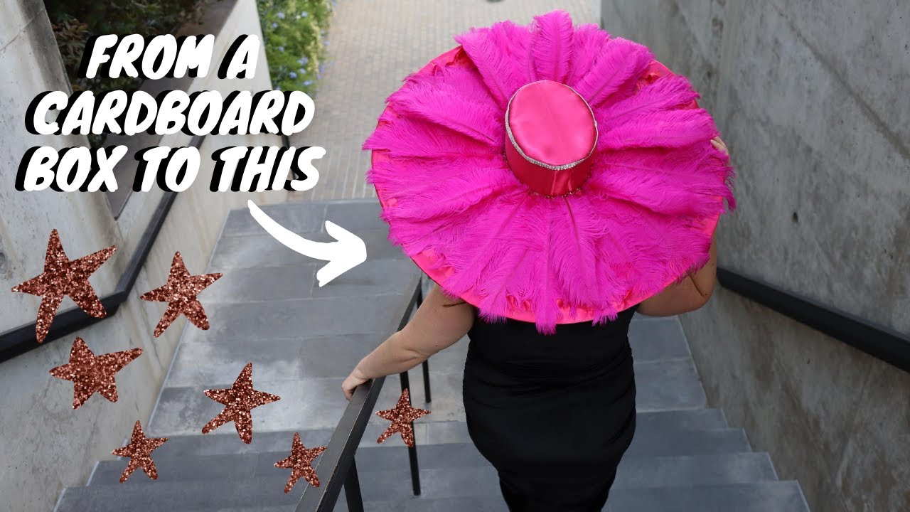 I made a hat out of a cardboard box! #craftyqueen #reducereuserecycle