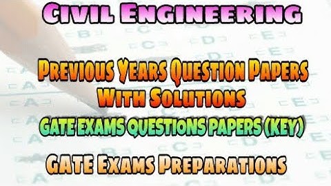 Soil Mechanics Previous year Gate exam Question | Civil Engineering MCQ Question |