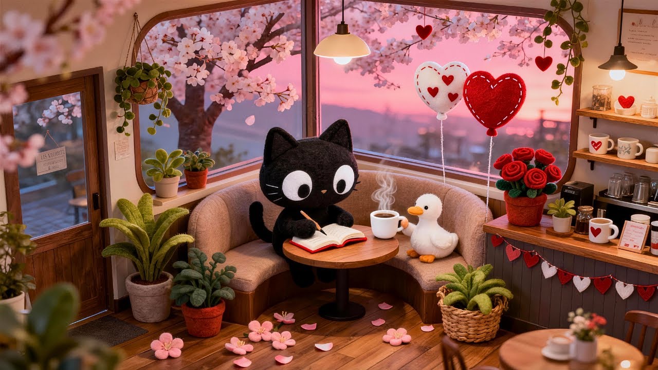 Beauty is something felt 🌸🎧 — Rainy Jazz Lofi for Study & Focus