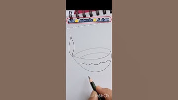 A beautiful easy lamp drawing step by step 🪔🪔🪔 #art # viral video #YouTube shots #lightbulb