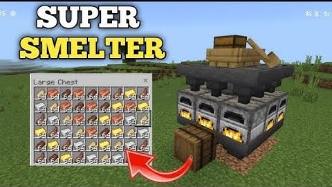 Minecraft Super Smelter - Simple, Fast,Automatic! Minecraft Bedrock 1.18