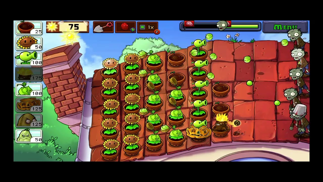 PVZ Adventure Continues – Roof: Day 2 | Full Gameplay