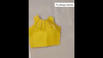 Halter neck pleated crop top| how to cut crop top| #onlineclasses #patternmaking #ytshorts #trending