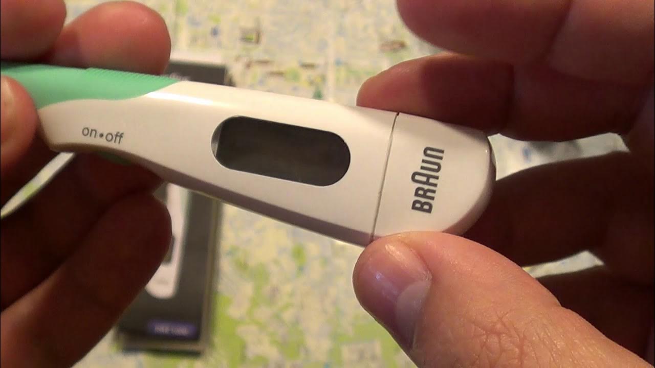 Braun PRT 1000 High speed thermometer (English review) - YouTube