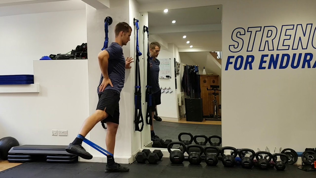 Banded Lateral Leg Lift - YouTube