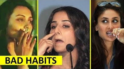 Bad Habits of Bollywood stars You Dont know | Weird Habits