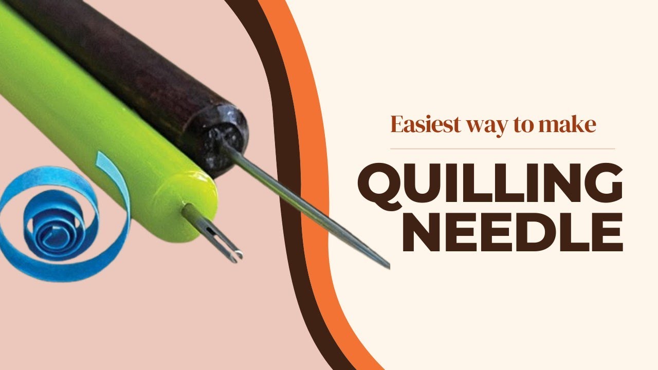 Diy quilling needle YouTube