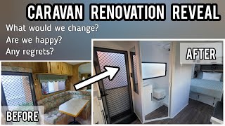 Caravan Ensuite Renovation Reveal. What do we regret? Painting | Vinyl | Flooring | Shower| Toilet