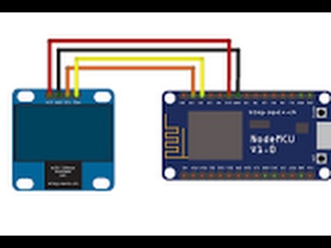 OLED 128х64 i2c подключение к nodeMCU (esp8266), установка библиотек Adafruit_GFX, и Adafruit_SSD130