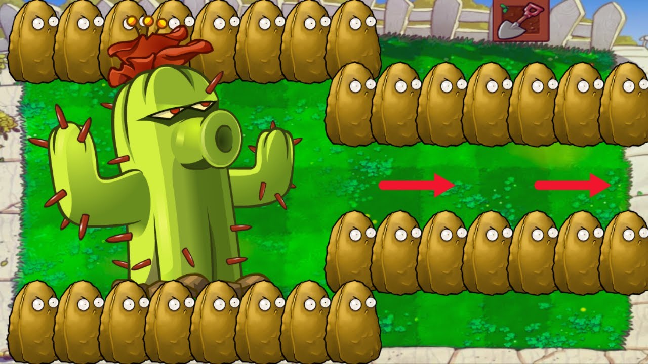 Plants vs Zombies Hack - 99 Cactus vs 999 Giga Gargantuar vs Dr ...