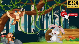 🌙 The Wise Old Owl🦉 | Short Moral Story for Kids 📚✨| @Kidzstoryi | kids story😉