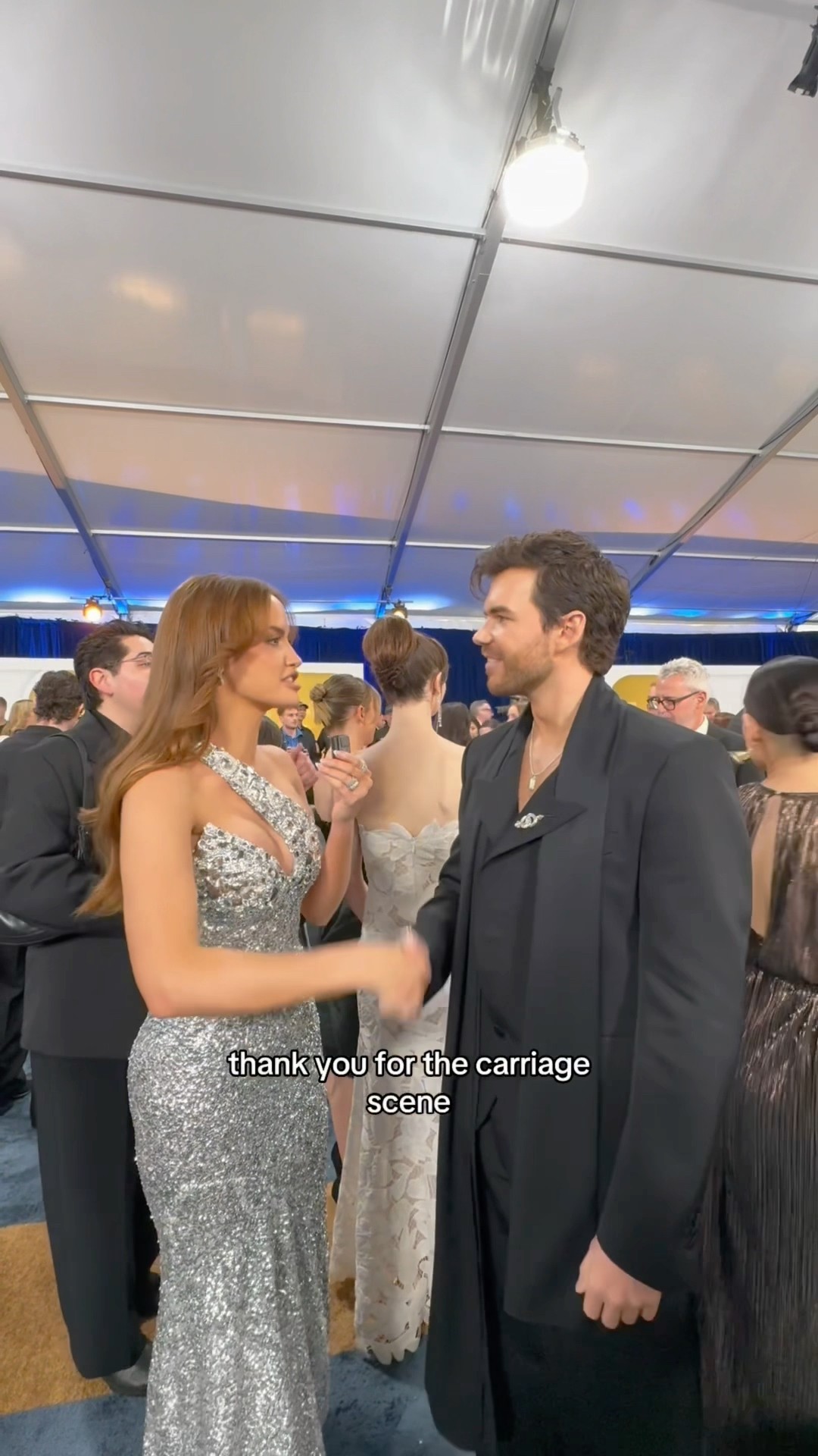 Luke Newton, you never have to apologize for the carriage scene ?? @TheSAGAwards @Netflix