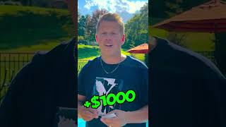 $1000 Card Throwing Competition 😱 #shorts