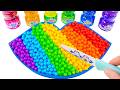 Satisfying Video | How To Make Rainbow Lip Bathtub With Mixing Beads Cutting ASMR | Magic Sand B