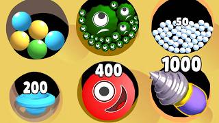 DIG THIS (vs) HUNGRY BALLS (vs) SAND DRILL - New Update! Satisfying ASMR Gameplay (Draw To Smart) screenshot 3