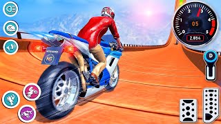 Bike Stunts Real Tricks Simulator - Motor Bike Impossible Track Racing 3D - Android GamePlay #2 screenshot 4