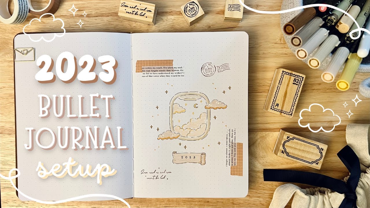 2023 Bullet Journal Setup  Midori Notebook Journal A5 Dot Grid 