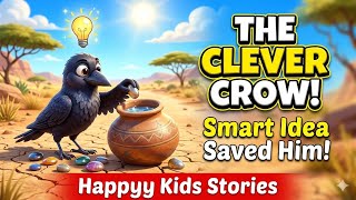 Details The Thirsty Crow and the Clever Idea | Moral Story for Kids | Happyy Kids Stories Update